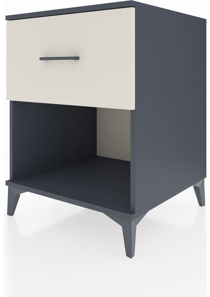 Kronos Komodin Tek Çekmeceli 60X59X80 Antrasit-Aytaşı modelleri