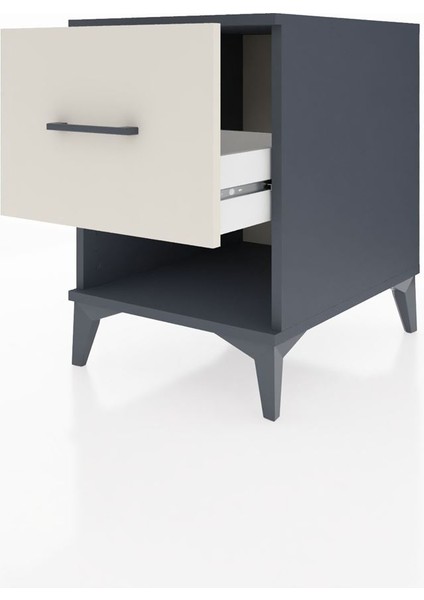 Kronos Komodin Tek Çekmeceli 44X59X64 Antrasit-Aytaşı fırsatları