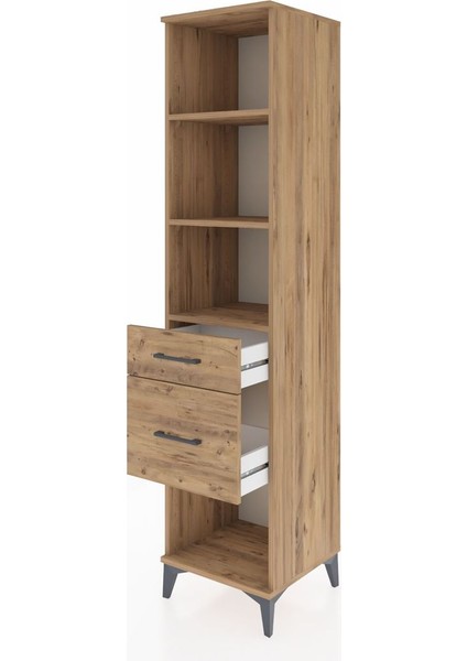 Hyperion Dolap 3 Raflı 2 Çekmeceli 44X44X195 Çam-Çam fırsatları