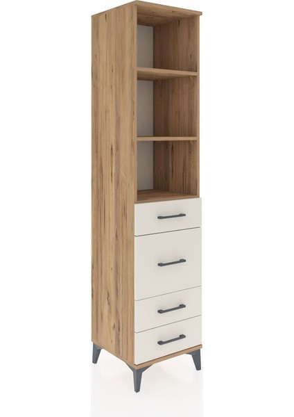 Hyperion Dolap 3 Raflı 4 Çekmeceli 44X44X195 Çam-Aytaşı fiyatları