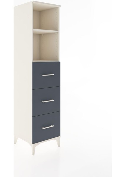 Hyperion Dolap 2 Raflı 3 Çekmeceli 44X44X182 Aytaşı-Antrasit fiyatları