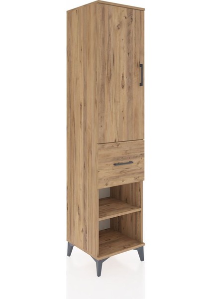 Hyperion Dolap 4 Raflı Tek Çekmeceli Tek Kapaklı 44X44X195 Çam-Çam fiyatları