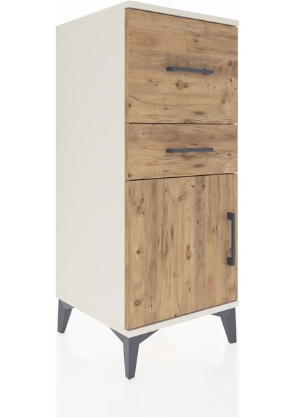 Hyperion Komodin 2 Çekmeceli Tek Kapaklı 44X44X106 Aytaşı-Çam fiyatları