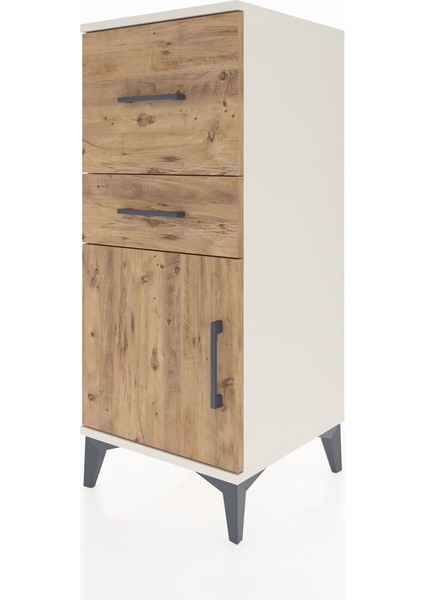 Hyperion Komodin 2 Çekmeceli Tek Kapaklı 44X44X106 Aytaşı-Çam modelleri