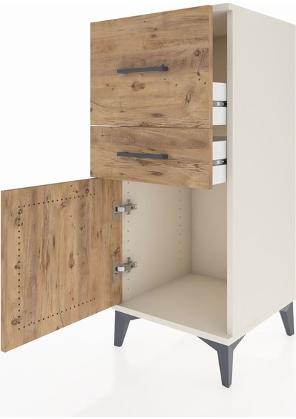 Hyperion Komodin 2 Çekmeceli Tek Kapaklı 44X44X106 Aytaşı-Çam fırsatları