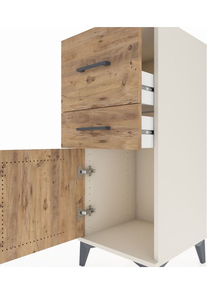 Hyperion Komodin 2 Çekmeceli Tek Kapaklı 44X44X106 Aytaşı-Çam indirimleri