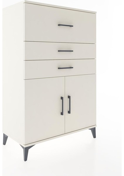 Hyperion Dolap Tek Raflı 3 Çekmeceli 2 Kapaklı 88X44X134 Aytaşı-Aytaşı fiyatları
