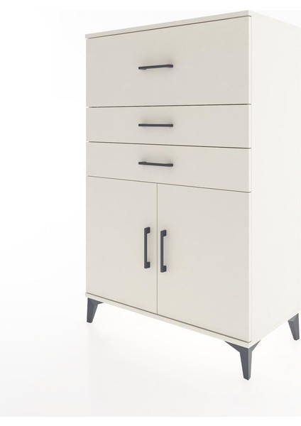 Hyperion Dolap Tek Raflı 3 Çekmeceli 2 Kapaklı 88X44X134 Aytaşı-Aytaşı modelleri