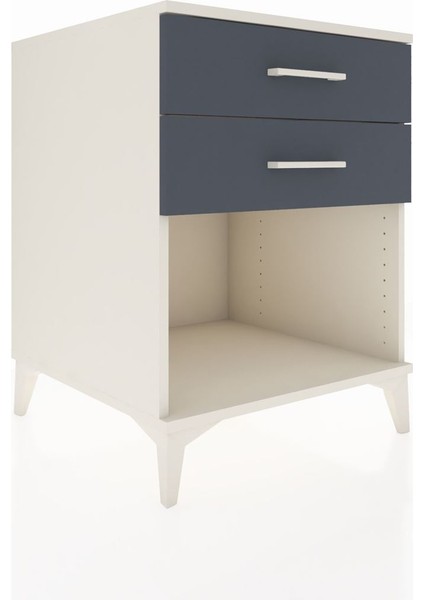 Kronos Komodin 2 Çekmeceli 60X59X80 Aytaşı-Antrasit fiyatları