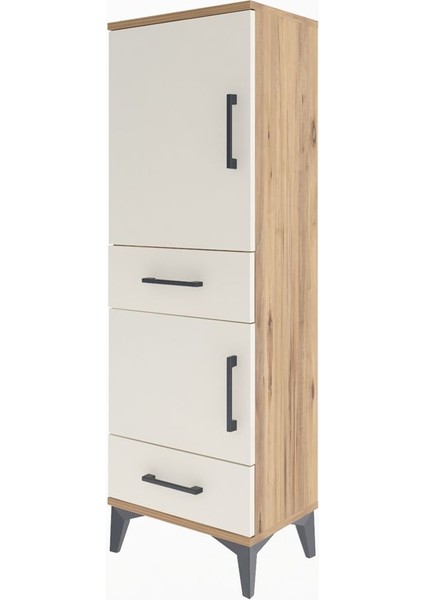 Arges Dolap 3 Raflı 2 Çekmeceli 2 Kapaklı 44X30X134 Çam-Aytaşı modelleri