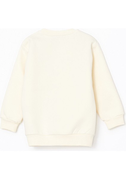 Yeni Sezon Bisiklet Yaka Baskılı Erkek Bebek Sweatshirt modelleri