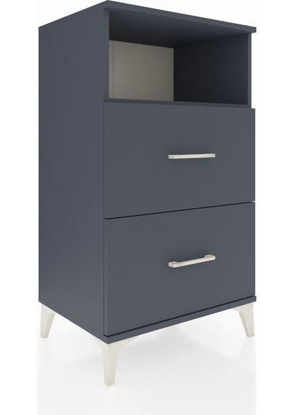 Hyperion Komodin Tek Raflı 2 Çekmeceli 60X44X106 Antrasit-Antrasit fiyatları