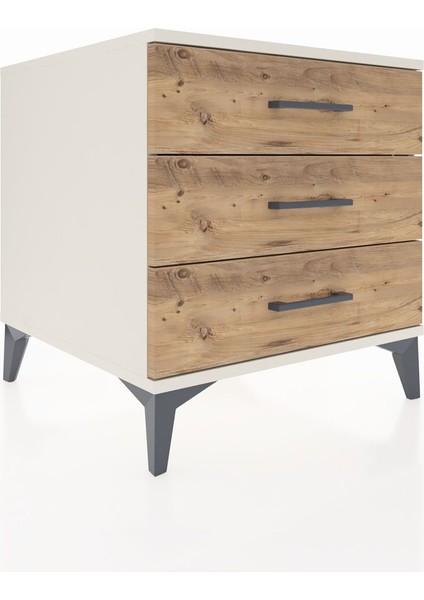 Kronos Komodin 3 Çekmeceli 60X59X64 Aytaşı-Çam fırsatları