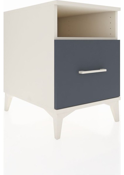 Kronos Komodin Tek Raflı Tek Çekmeceli 44X59X64 Aytaşı-Antrasit fiyatları