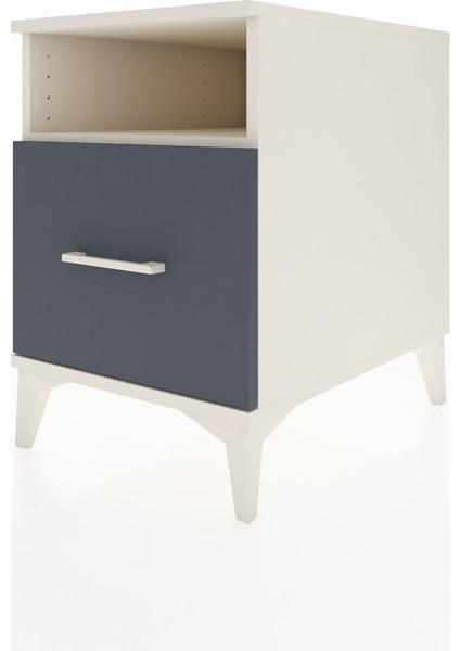 Kronos Komodin Tek Raflı Tek Çekmeceli 44X59X64 Aytaşı-Antrasit modelleri