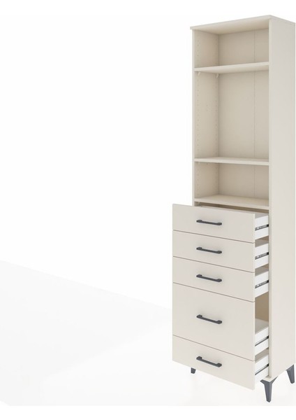 Arges Dolap 3 Raflı 5 Çekmeceli 60X30X221 Aytaşı-Aytaşı fırsatları