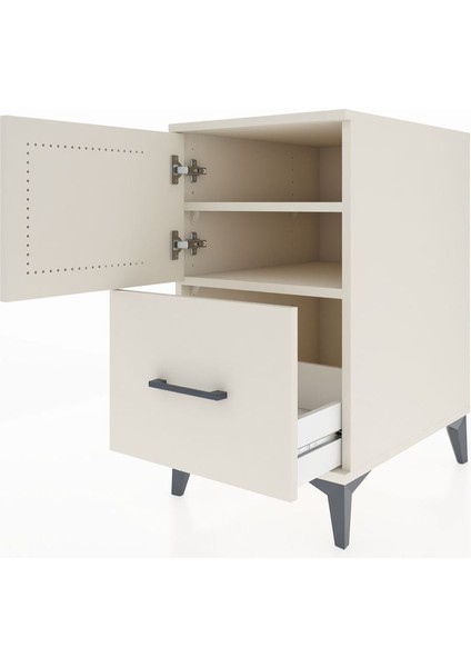 Kronos Komodin 2 Raflı Tek Çekmeceli Tek Kapaklı 44X59X80 Aytaşı-Aytaşı fırsatları