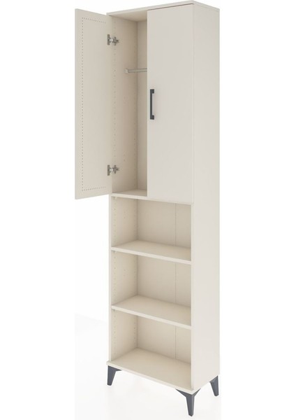 Arges Dolap 3 Raflı 2 Kapaklı Tek Askılı 60X30X221 Aytaşı-Aytaşı fırsatları