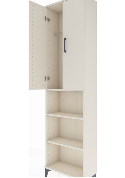 Arges Dolap 3 Raflı 2 Kapaklı Tek Askılı 60X30X221 Aytaşı-Aytaşı indirimleri