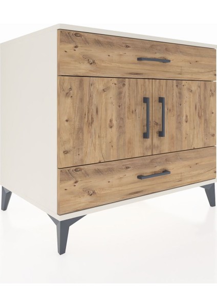 Kronos Şifonyer 2 Raflı 2 Çekmeceli 2 Kapaklı 88X59X80 Aytaşı-Çam fiyatları