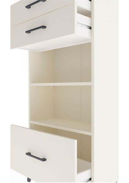 Arges Dolap 2 Raflı 3 Çekmeceli 60X30X134 Aytaşı-Aytaşı indirimleri