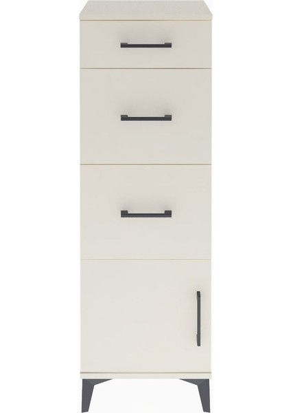Arges Dolap 3 Çekmeceli Tek Kapaklı 44X30X134 Aytaşı-Aytaşı