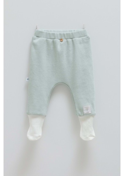 Hello Forest Çoraplı Bebek Pantolon - Caramell - APE1956 - Yeşil - 1 - 3 Ay - APE1956-YEŞIL-1 - 3 Ay Yeşil