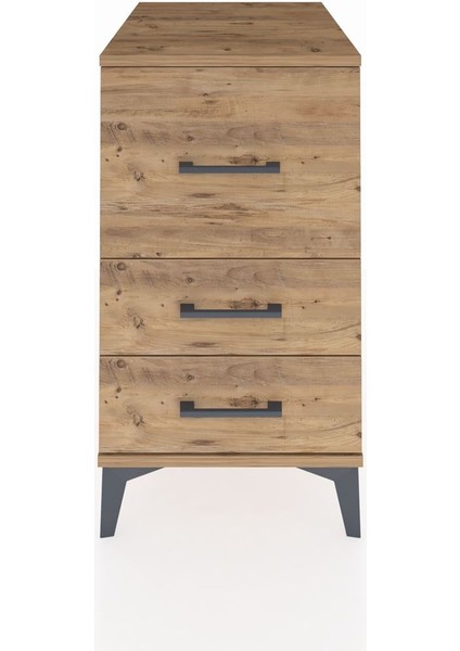 Kronos Komodin 3 Çekmeceli 44X59X80 Çam-Çam