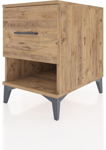 Kronos Komodin Tek Çekmeceli 44X59X64 Çam-Çam modelleri