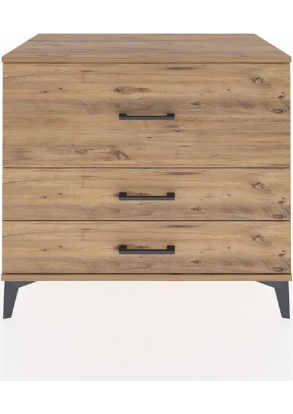 Hyperion Şifonyer 3 Çekmeceli 88X44X80 Çam-Çam