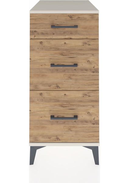 Kronos Komodin 3 Çekmeceli 44X59X96 Aytaşı-Çam