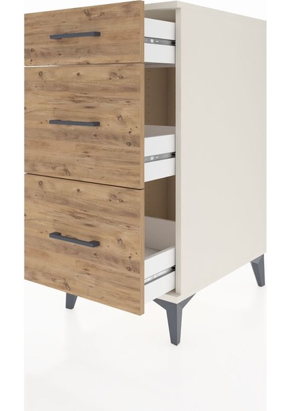 Kronos Komodin 3 Çekmeceli 44X59X96 Aytaşı-Çam fırsatları