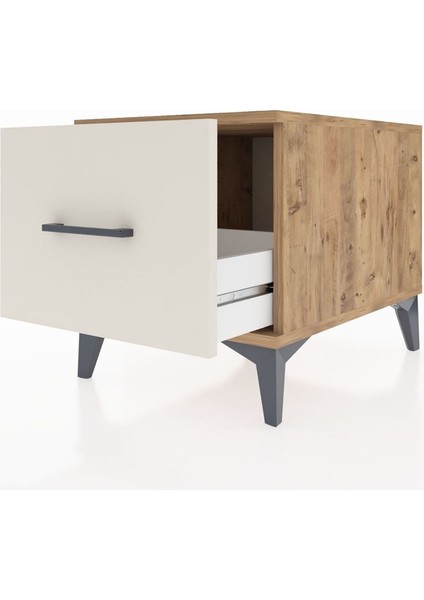 Kronos Komodin Tek Çekmeceli 44X59X48 Çam-Aytaşı fırsatları