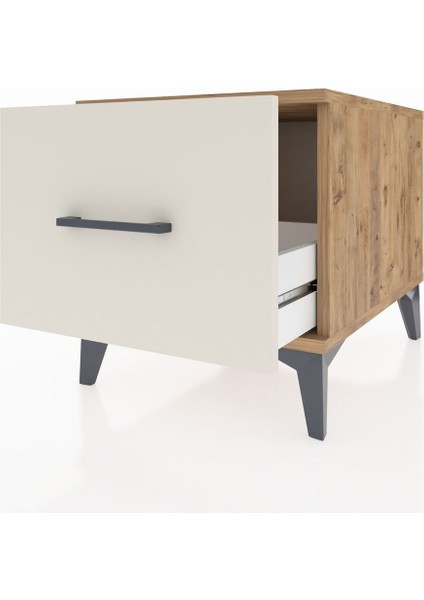 Kronos Komodin Tek Çekmeceli 44X59X48 Çam-Aytaşı indirimleri