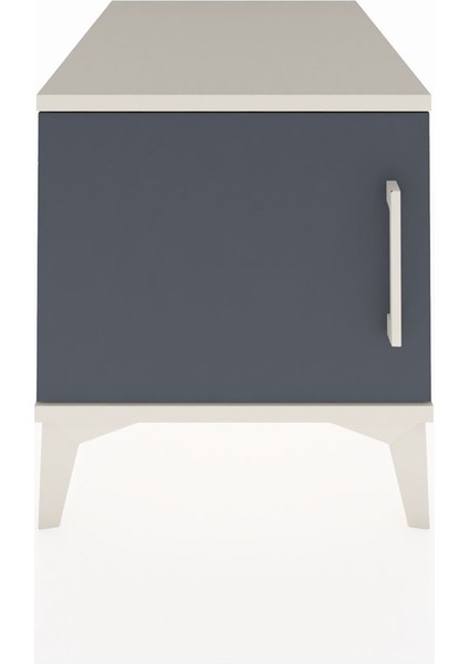 Kronos Komodin Tek Raflı Tek Kapaklı 44X59X48 Aytaşı-Antrasit