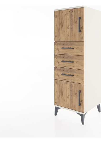 Hyperion Dolap Tek Raflı 3 Çekmeceli 2 Kapaklı 44X44X134 Aytaşı-Çam modelleri