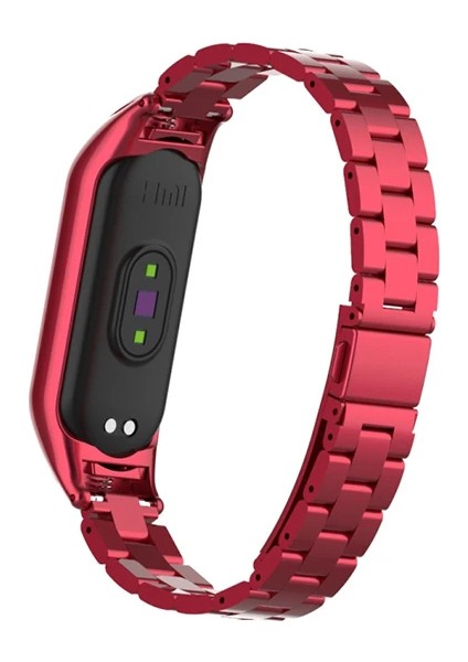 Xiaomi Mi Band 5 Stainless Steel 3 Bakla Çelik Kayış KORDON-(1903) fırsatları