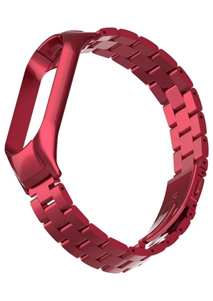 Xiaomi Mi Band 5 Stainless Steel 3 Bakla Çelik Kayış KORDON-(1903)