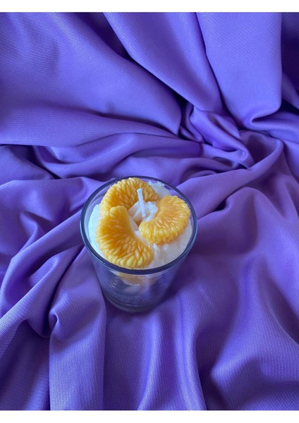 Kremalı Mandalina Dilimli Konsept Hediyelik Aromaterapi Mum fırsatları