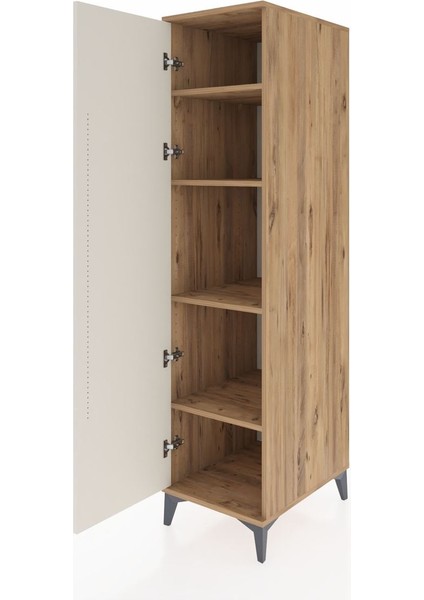 Kronos Dolap 4 Raflı Tek Kapaklı 44X59X182 Çam-Aytaşı fırsatları