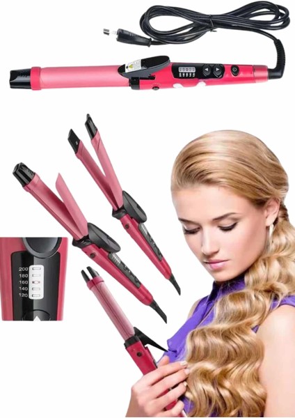 Saç Düzleştirici ve Maşa Ikili Saç Şekillendirici Tüm Saç Tiplerine Uygun modelleri