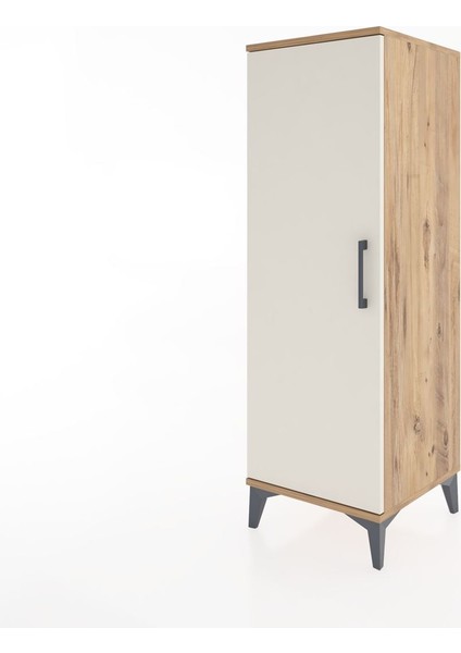 Hyperion Dolap Tek Kapaklı Tek Askılı 44X44X134 Çam-Aytaşı modelleri