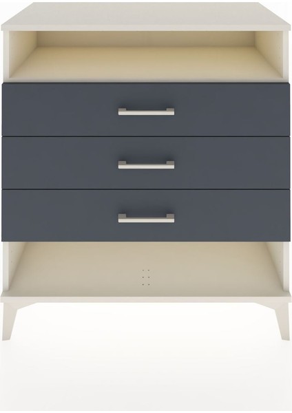 Hyperion Şifonyer Tek Raflı 3 Çekmeceli 88X44X96 Aytaşı-Antrasit