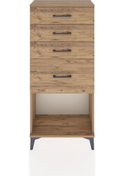 Hyperion Dolap 4 Çekmeceli 60X44X134 Çam-Çam