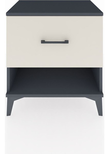 Hyperion Komodin Tek Çekmeceli 60X44X64 Antrasit-Aytaşı