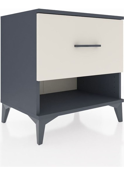 Hyperion Komodin Tek Çekmeceli 60X44X64 Antrasit-Aytaşı fiyatları