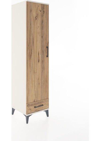 Hyperion Dolap 4 Raflı Tek Çekmeceli Tek Kapaklı 44X44X182 Aytaşı-Çam fiyatları