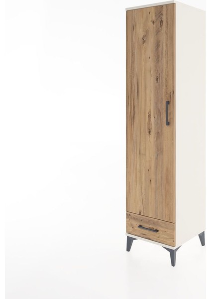 Hyperion Dolap 4 Raflı Tek Çekmeceli Tek Kapaklı 44X44X182 Aytaşı-Çam modelleri