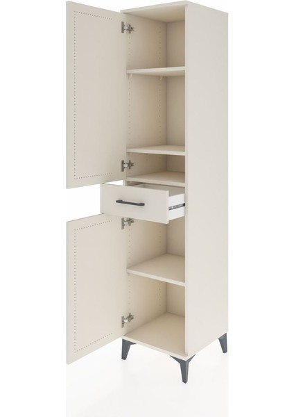 Hyperion Dolap 4 Raflı Tek Çekmeceli 2 Kapaklı 44X44X195 Aytaşı-Aytaşı fırsatları