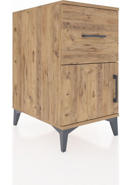 Kronos Komodin Tek Raflı Tek Çekmeceli Tek Kapaklı 44X59X80 Çam-Çam fiyatları